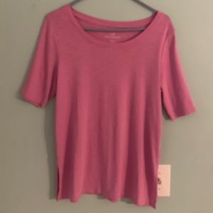 J Jill pink tee super cute!  Size M LAST CHANCE SALE before donating
